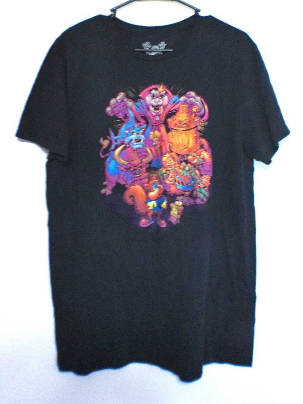Conker Graphic T-Shirt Mens Large Black Loot Crate Gaming Cartoon Tee Short Slee
